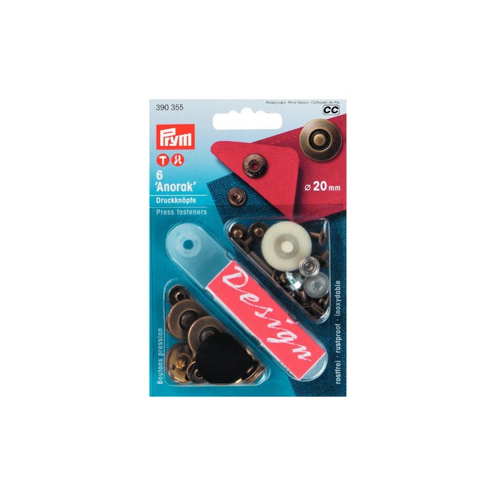 Prym-6 drukknopen 'anorak design' 20 mm