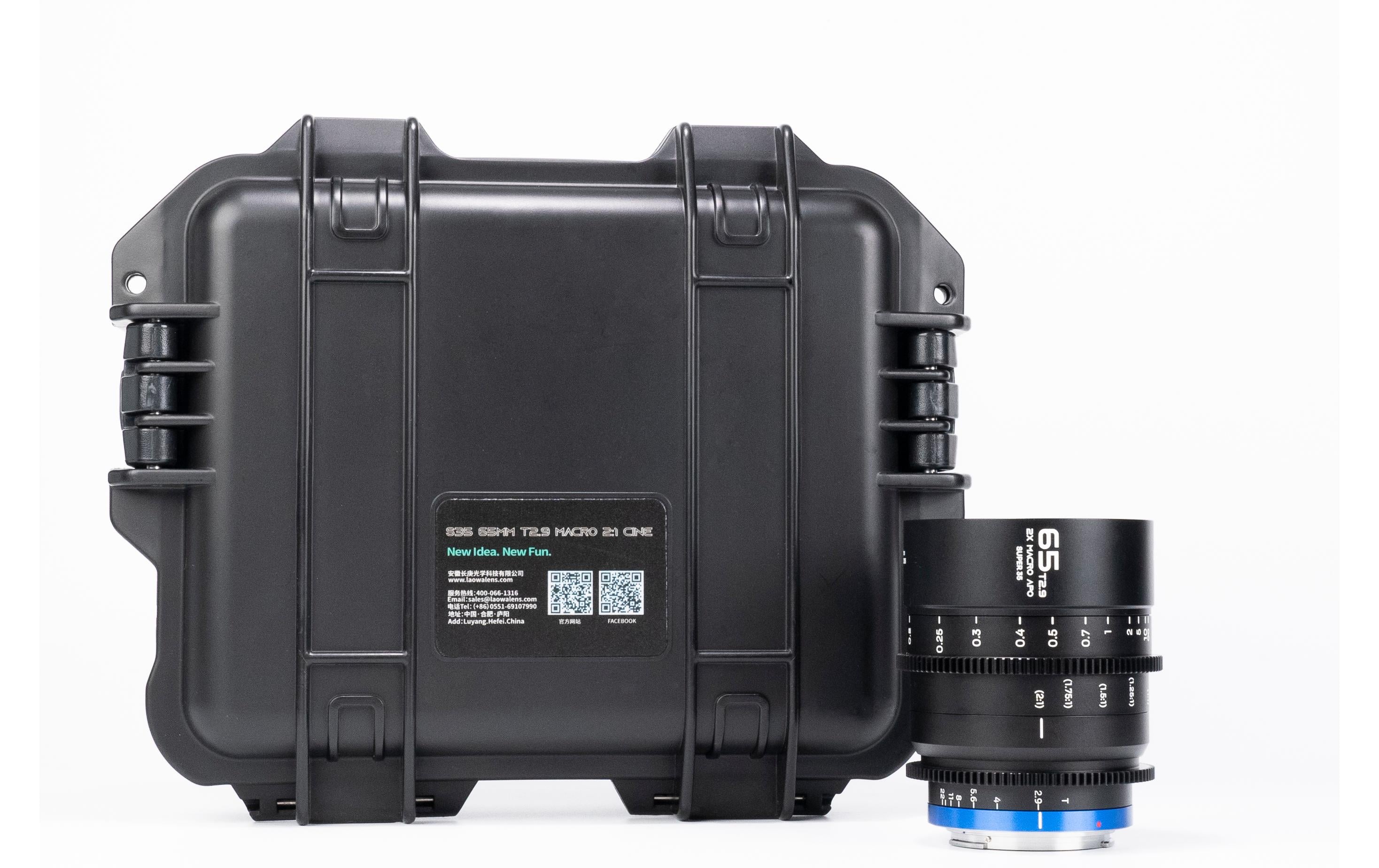Festbrennweite 65 mm T2.9 2X Macro APO – Fuji X<br>Makro-Kinoobjektiv mit 2-facher Vergrösserung