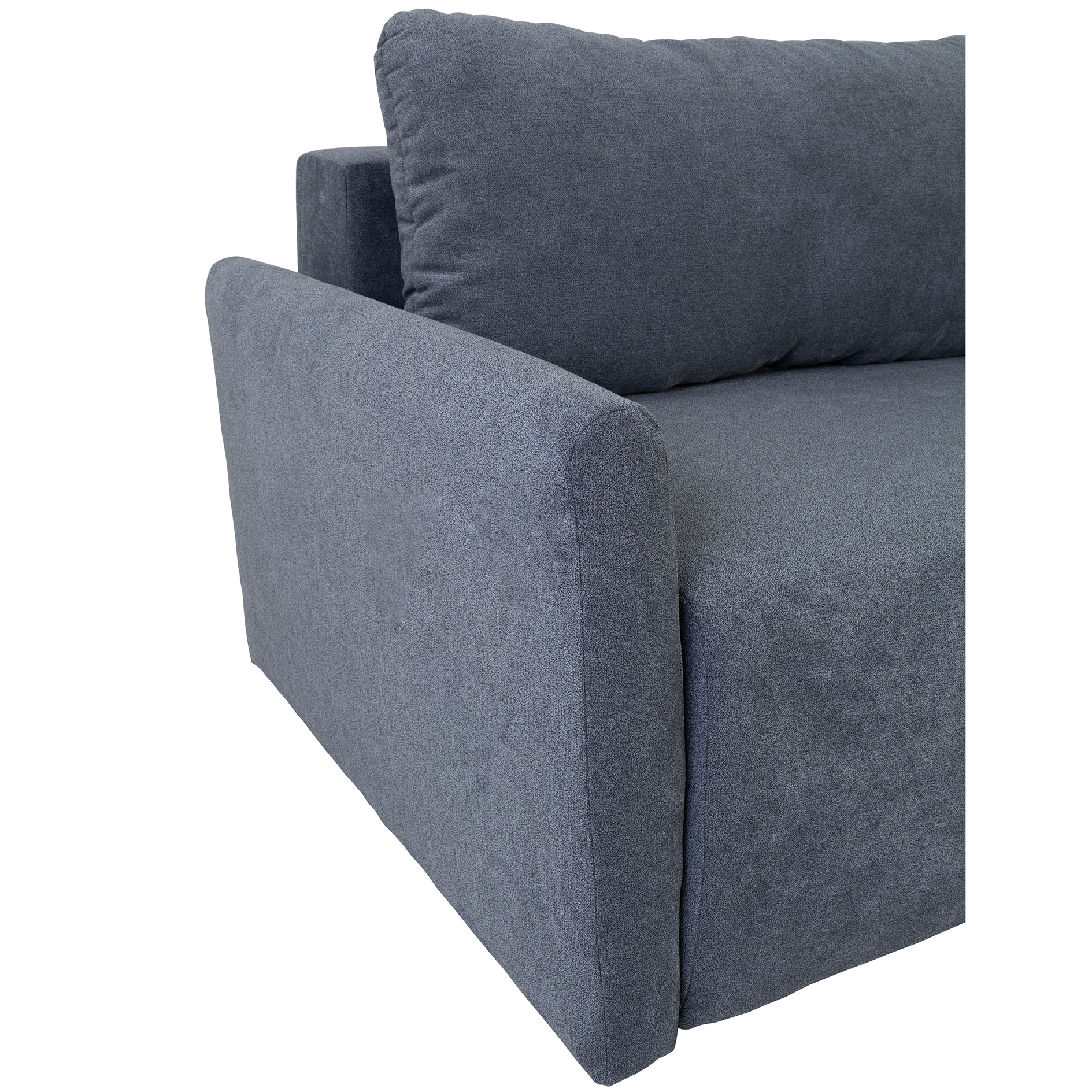 Ecksofa - steel - Liegefunktion und Staukasten - 228x146 cm