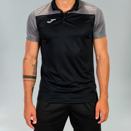 Polo Manga Corta Joma Hobby Ii Preto Gris