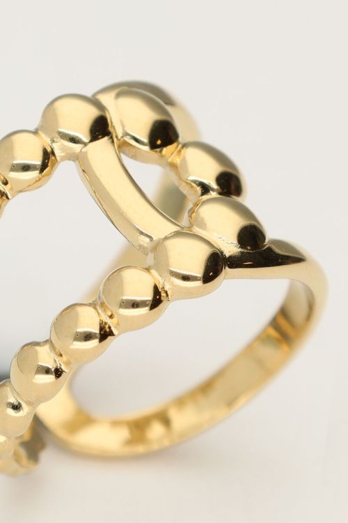 Statement ring gekruist