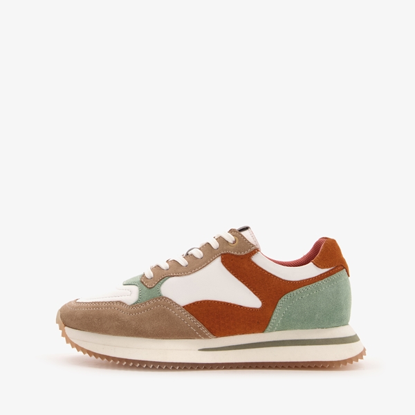 Harper leren dames sneakers beige