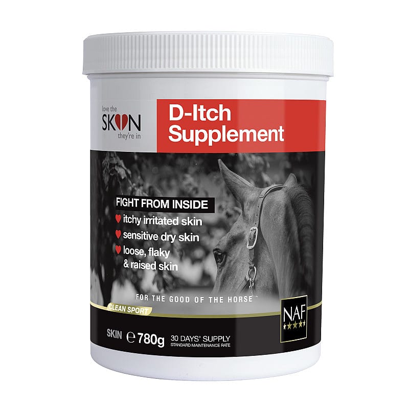 NAF D-Itch – Supplement bij zomereczeem en huidgevoeligheid bij paarden