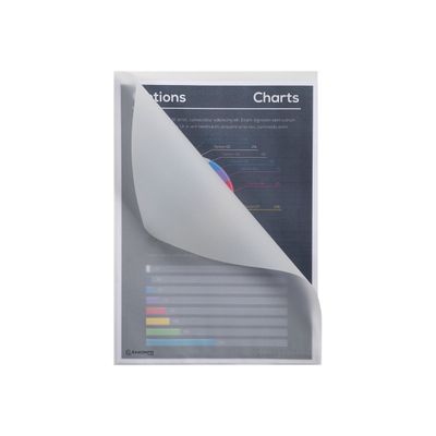 Exacompta - 50 Pochettes coin papier - A4 - transparent blanc