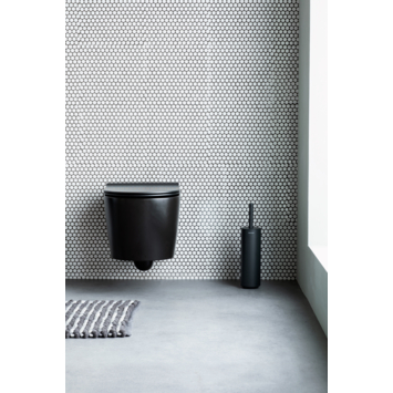Brabantia MindSet WC Borstel met houder - Siliconen - Mineral Infinite Grey
