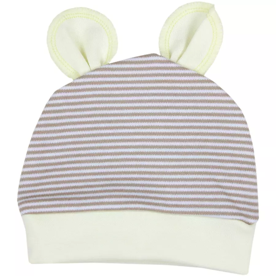 TupTam Baby Bekleidungsset Langarmbody Hose Mütze3 teilig beige