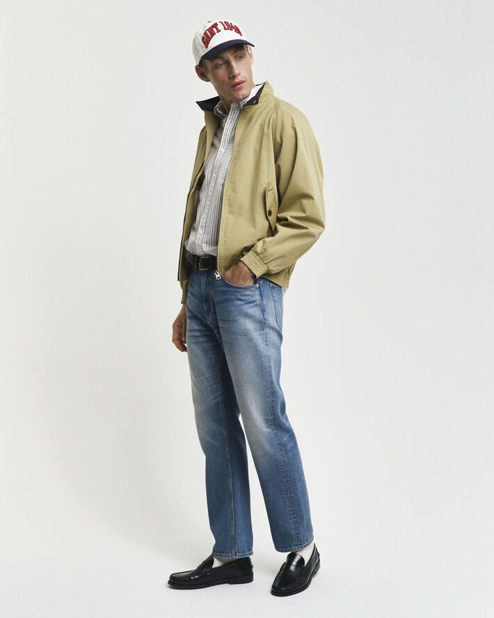 Gant COTTON HARRINGTON JACKET Dried khaki