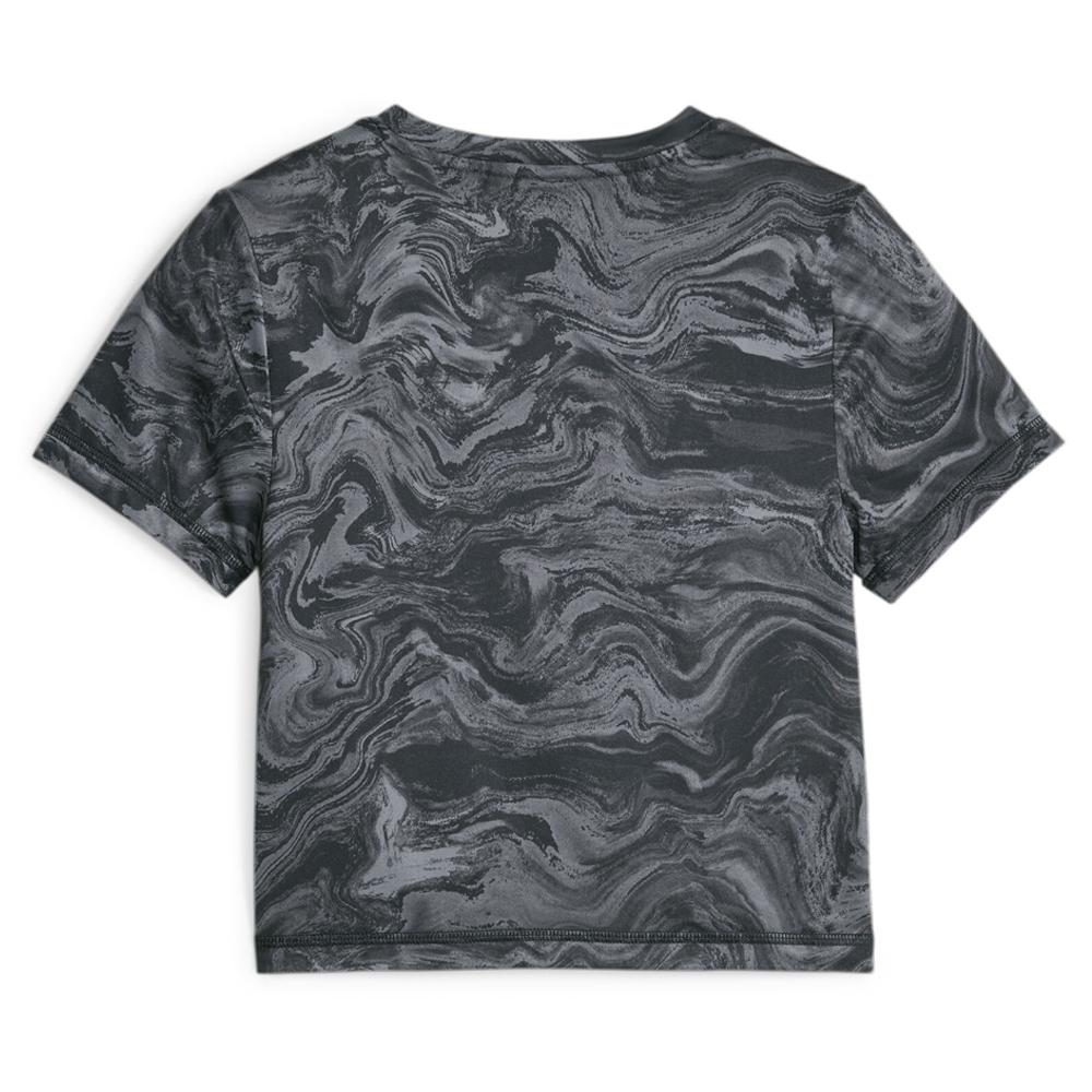 Puma T-shirt Fille Noir/Gris Puma Marbelized