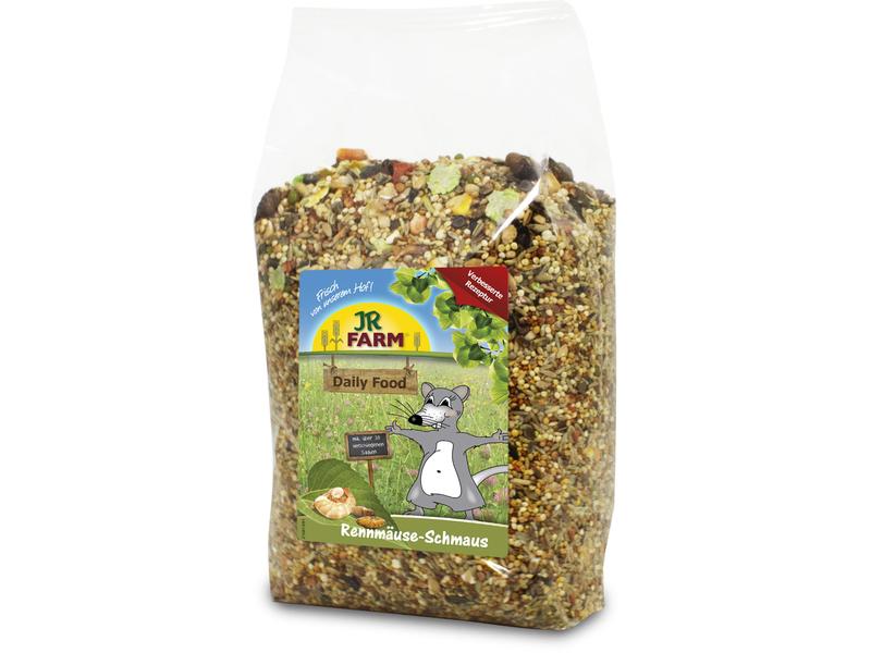 JR Farm Hauptfutter Basic Rennmäuse-Schmaus 600 g Alleinfuttermittel für Rennmäuse