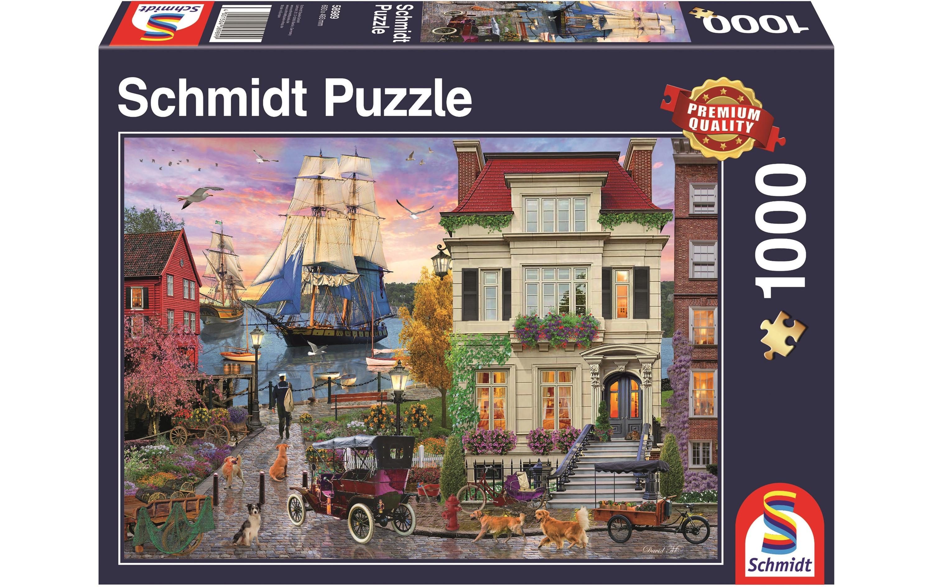 Puzzle Schiff im Hafen1000 Teile – Erwachsenenpuzzle