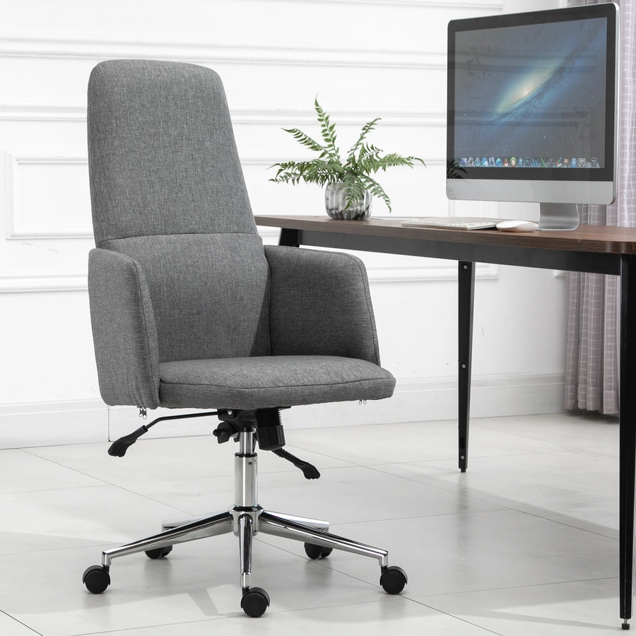 Vinsetto Bürostuhl ergonomisch grau