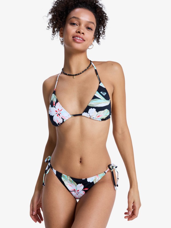 Printed Essentials TS Set Ensemble de bikini Tiki Tri deux pièces Noir Femme