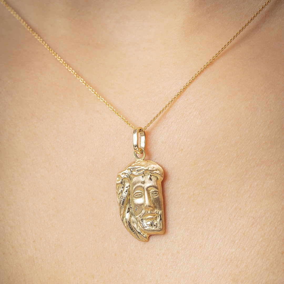 Anhänger 750/18 K Gelbgold Jesus