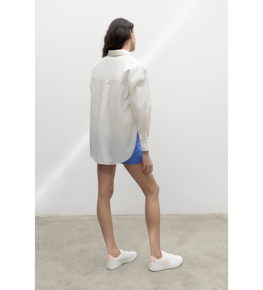 Camisa feminina ECOALF Nanaalf, branca