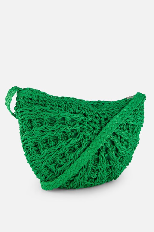 Sarlini Schoudertas Stro groen