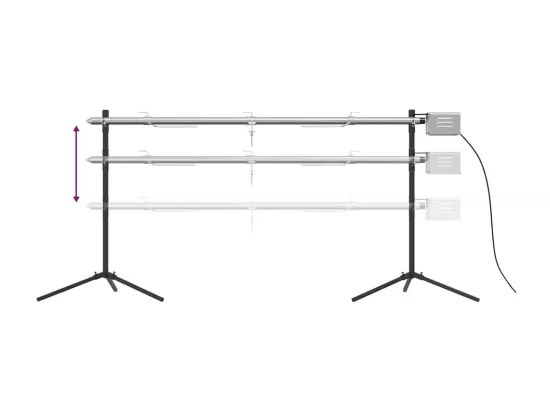 Ensemble de grille et de plateau automatique pour barbecue inox