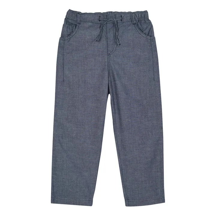 Emile et Ida Pantalon Chambray | Bleu jean