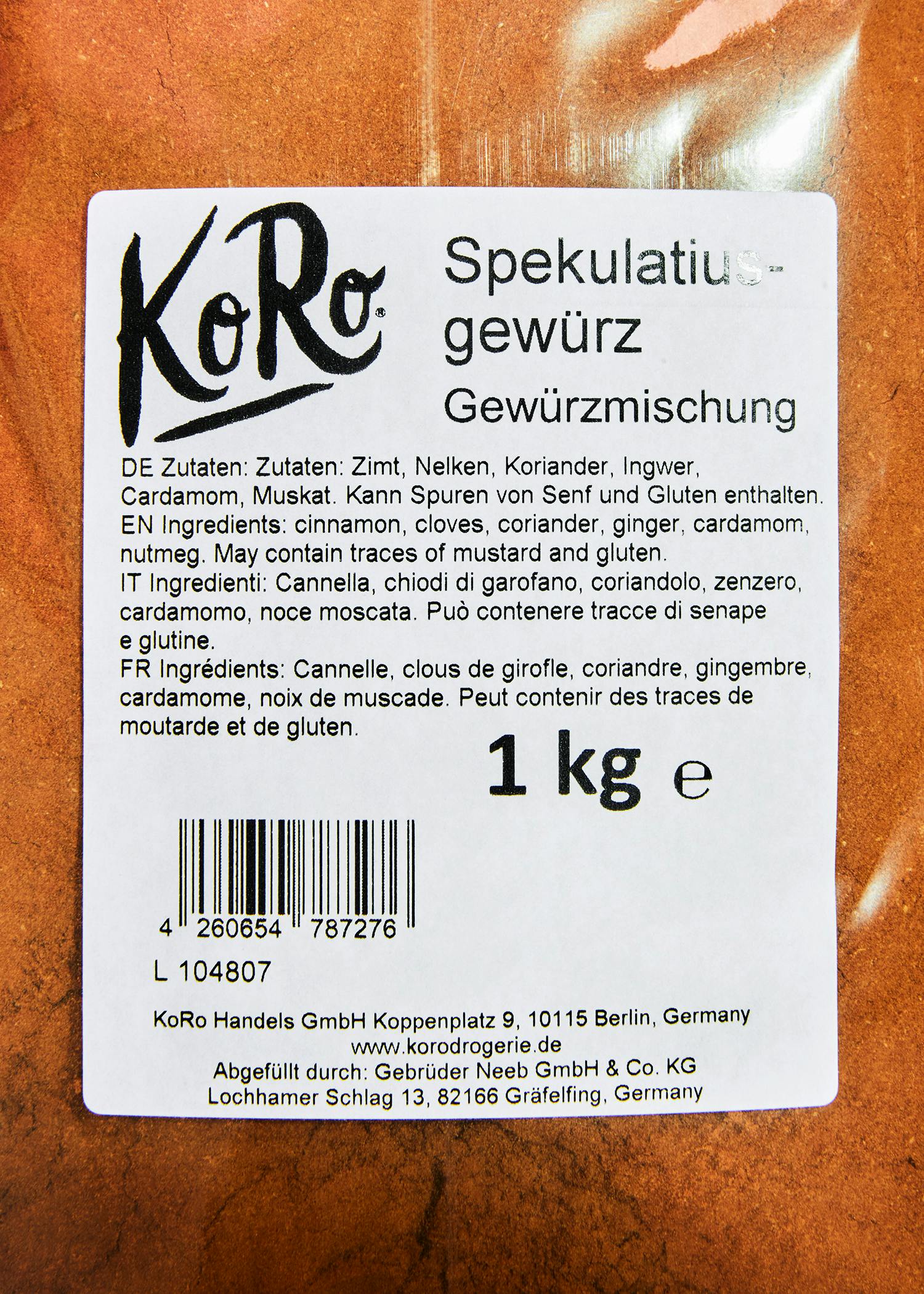 Spekulatiusgewürz 1 kg