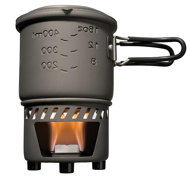 ESBIT - SET DE CUISSON 585 ML AVEC RECHAUD A ALCOOL SOLIDE