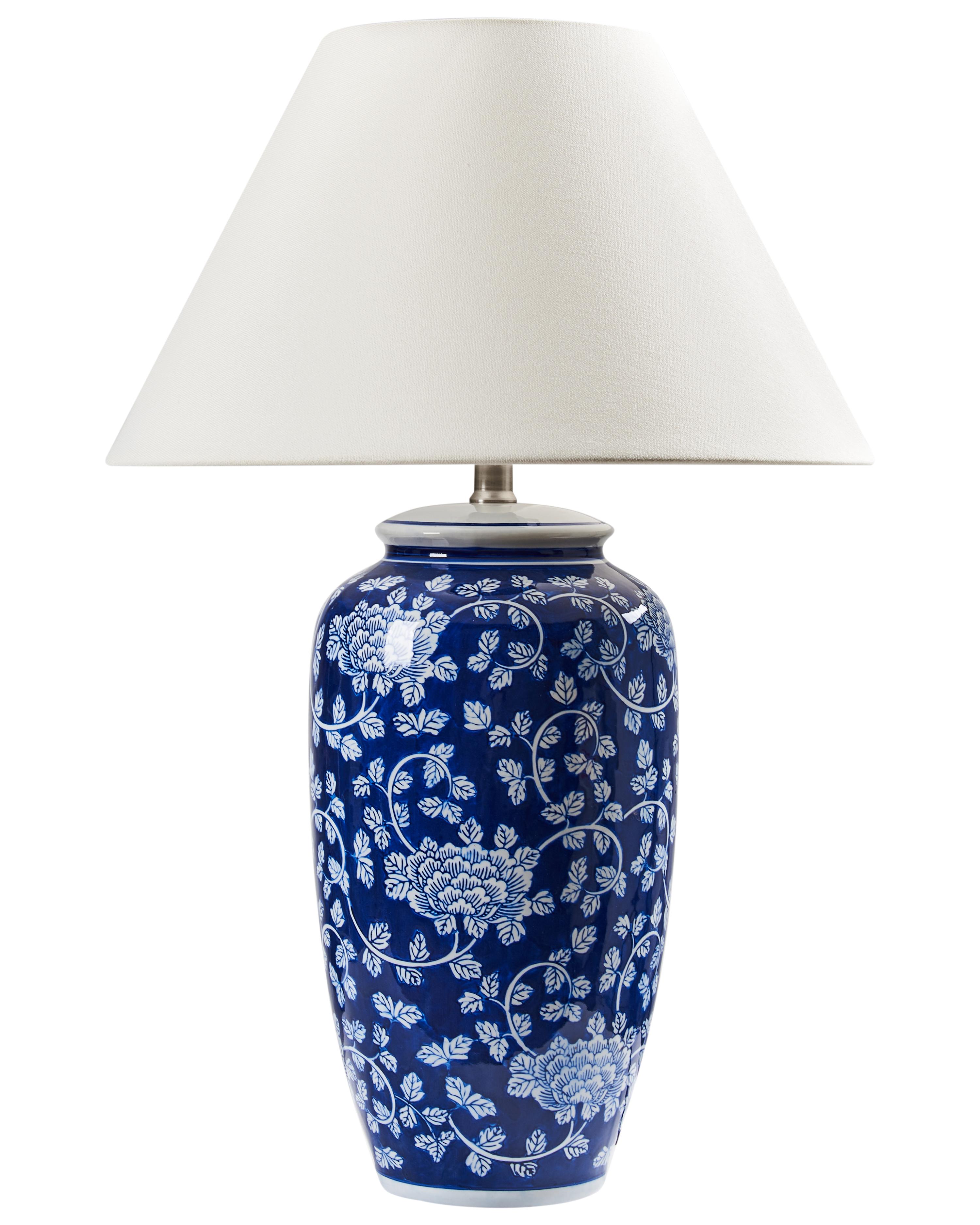 Tafellamp ANGELES Porselein Blauw
