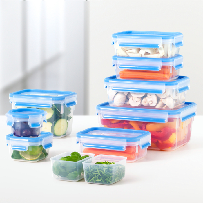 MASTERSEAL FRESH Lot de 3 boîtes rectangulaires de conservation alimentaire