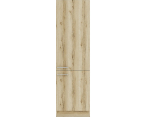 Optifit pantrykast Livorno290 BxDxH 60x57,1x206,8 cm wild eiken mat getextureerd gedemonteerd scharnier omkeerbaar (links of rechts te monteren)