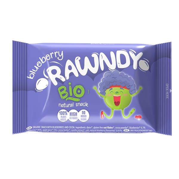 Rawndy Snack Recheio Mirtilo Bio Sg 26G