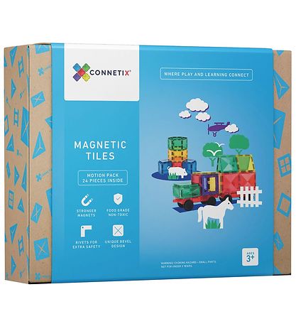 Connetix Magnets?t - 24 Dele - Rainbow Motion