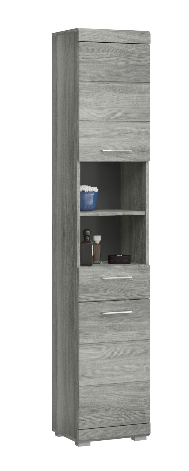 Bad-Hochschrank Soul grau 191cm B/H/T 37x191x31 cm