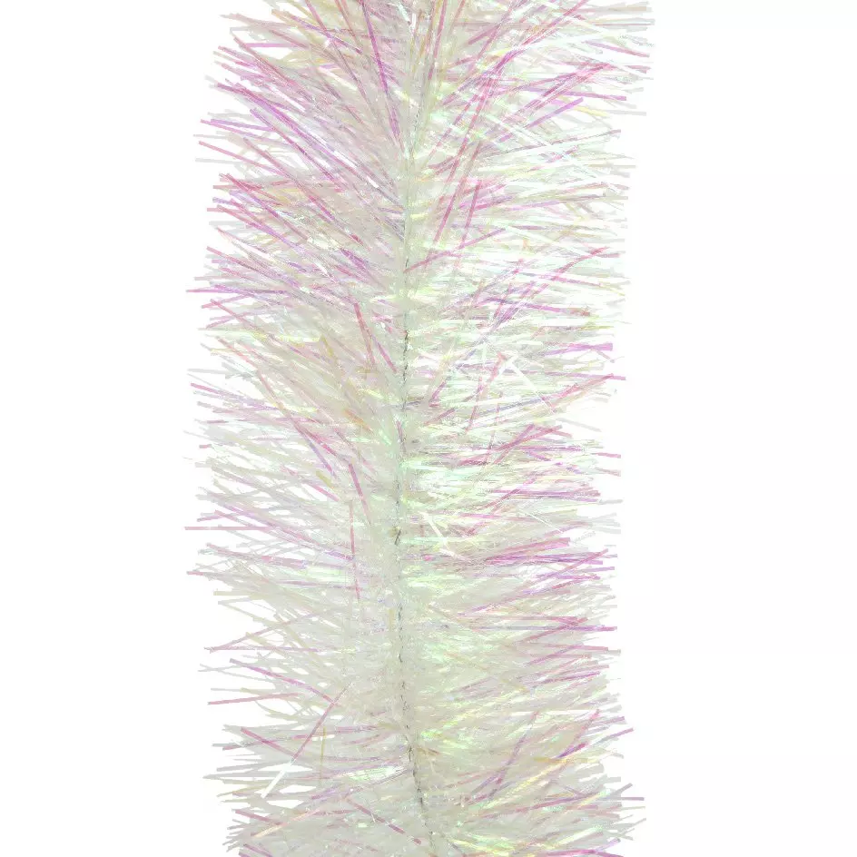 Guirlande de Noël (D10 cm) Candy Blanc irisé