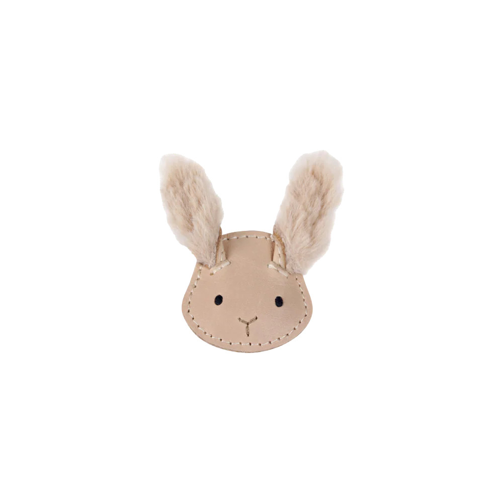 Josy Exclusive Hairclip | Fluffy Bunny | Light Rust Leather