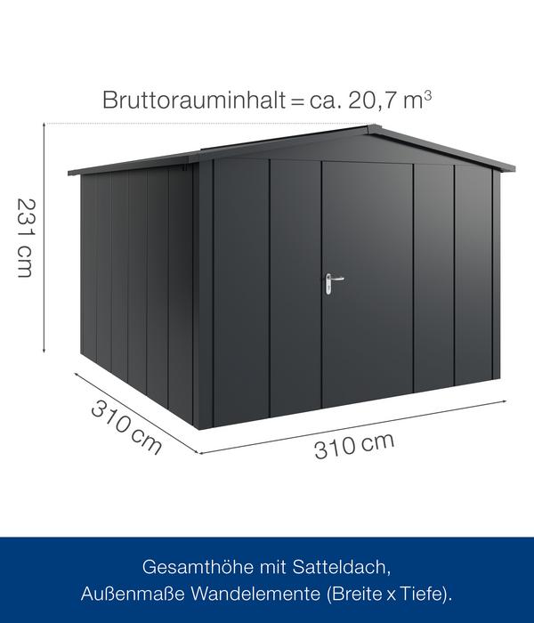 Hörmann Metallgerätehaus Juno JSD14 L-Sk