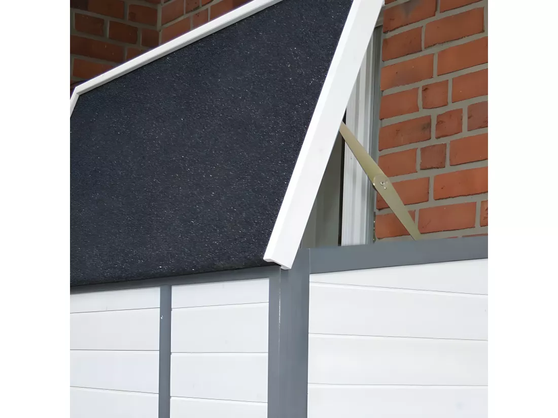 Cage Clapier Extérieur pour lapins 122x42,5x104 cm Modèle- Miette 081 Gris-blanc