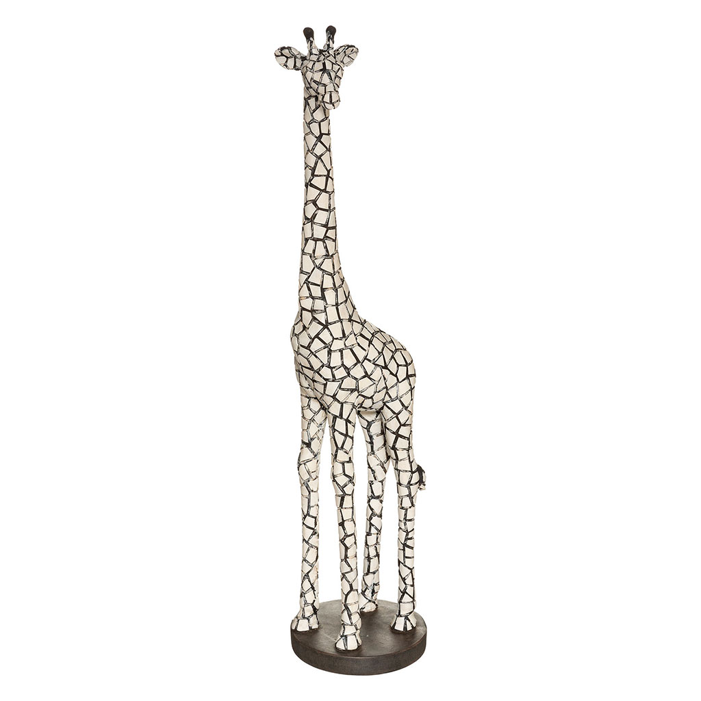 Statue girafe en résine H 89cm