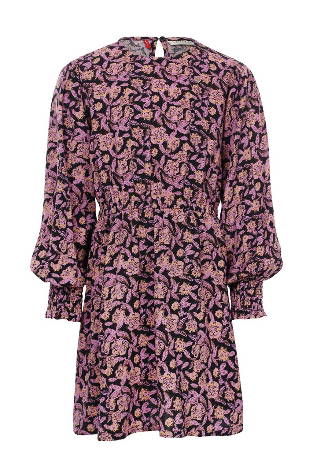 LOOXS jurk met all over print paars