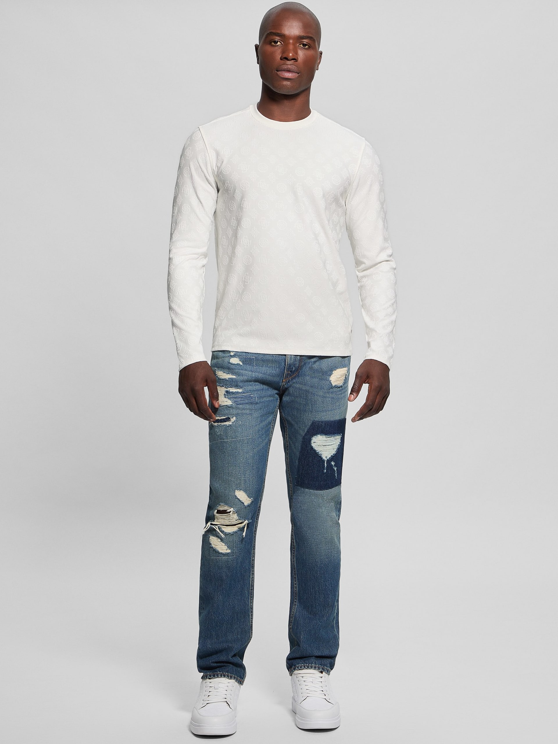 Gola redonda Eco Peony Jacquard
