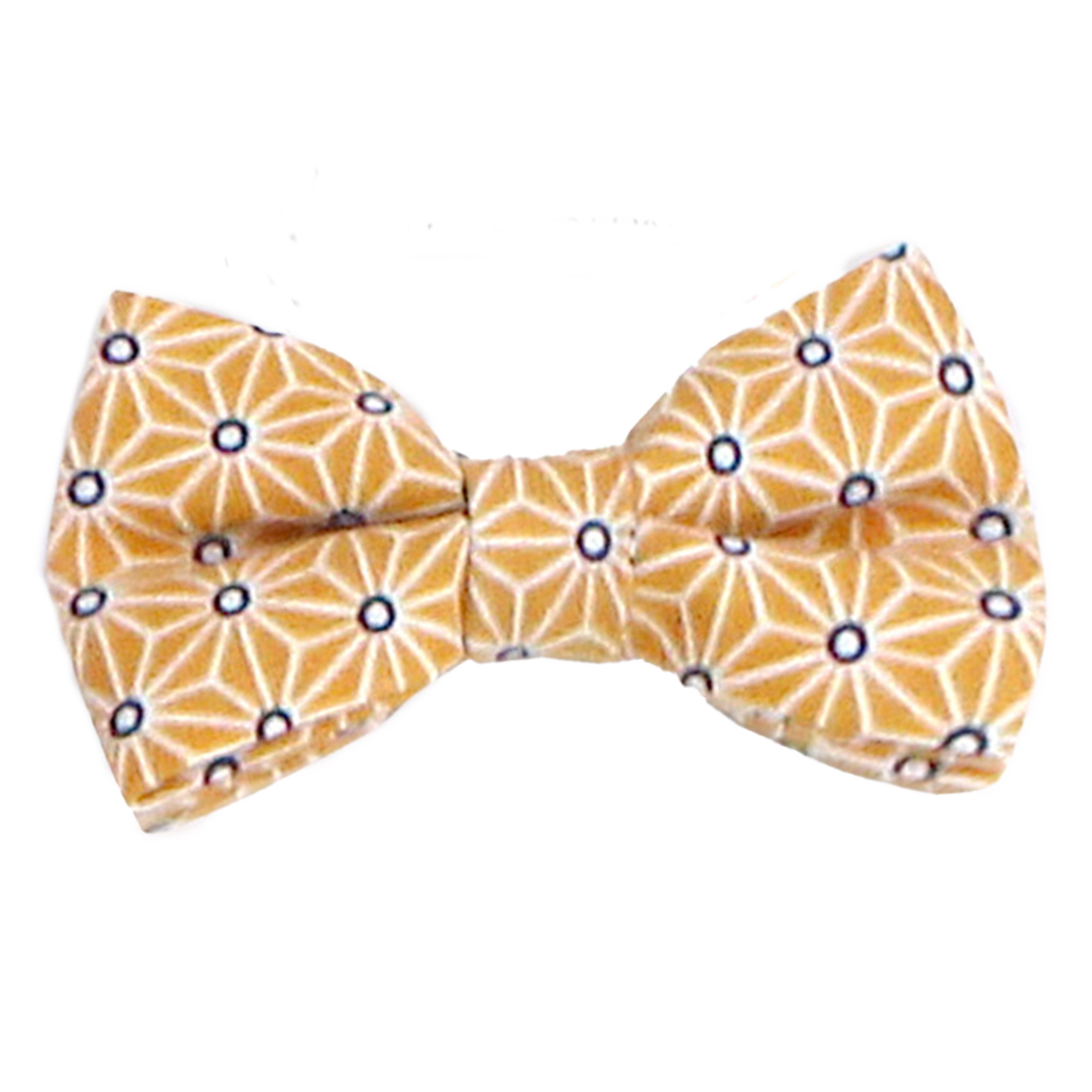 Noeud papillon en coton imprimé | Jaune