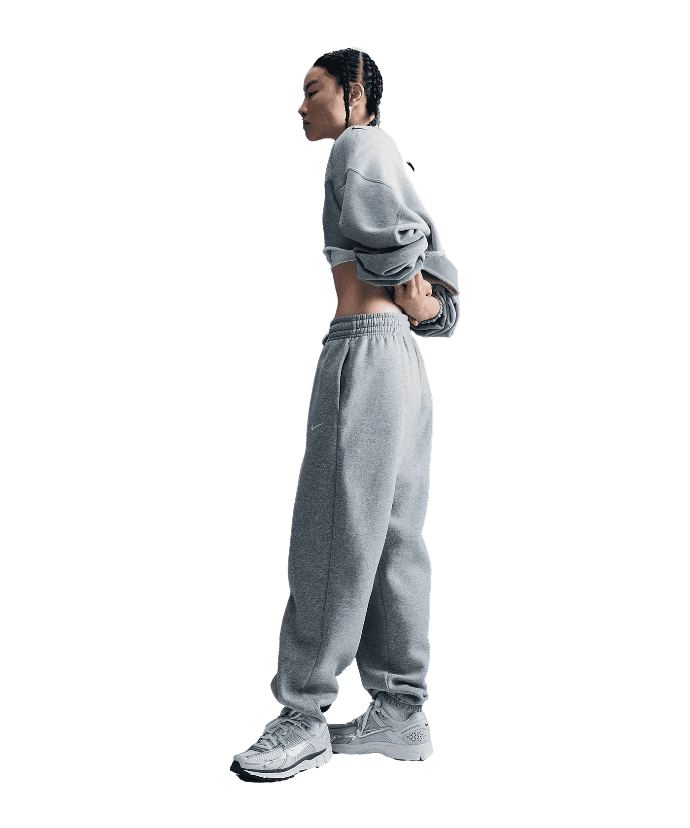 Nike Phoenix 2 Fleece Jogginghose Damen Grau F063