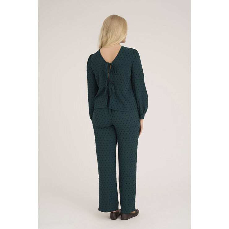 A-VIEW Sif long sleeve blouse Dark green