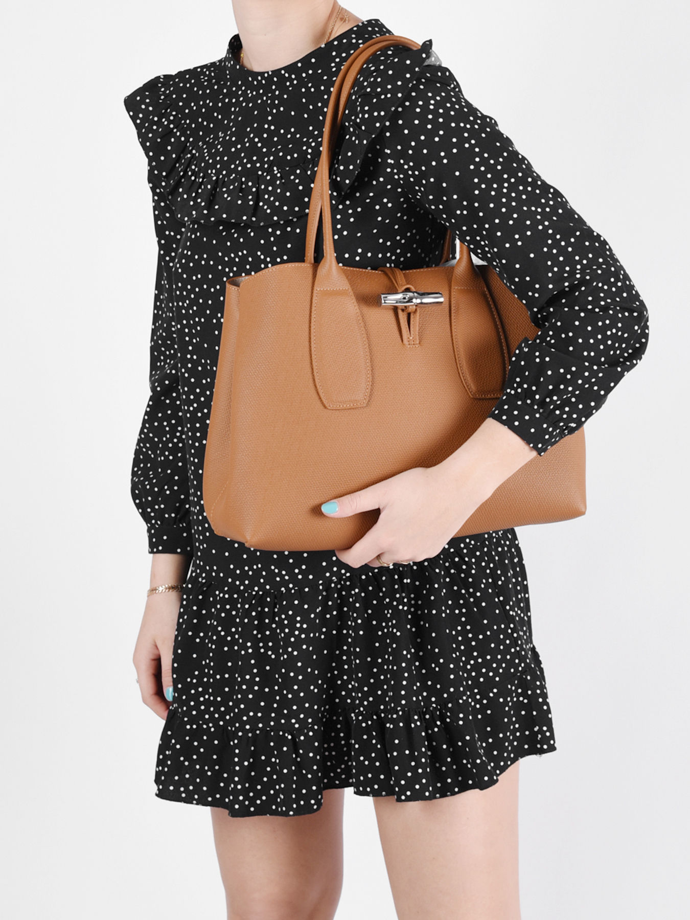 Sac port paule Roseau cuir LONGCHAMP