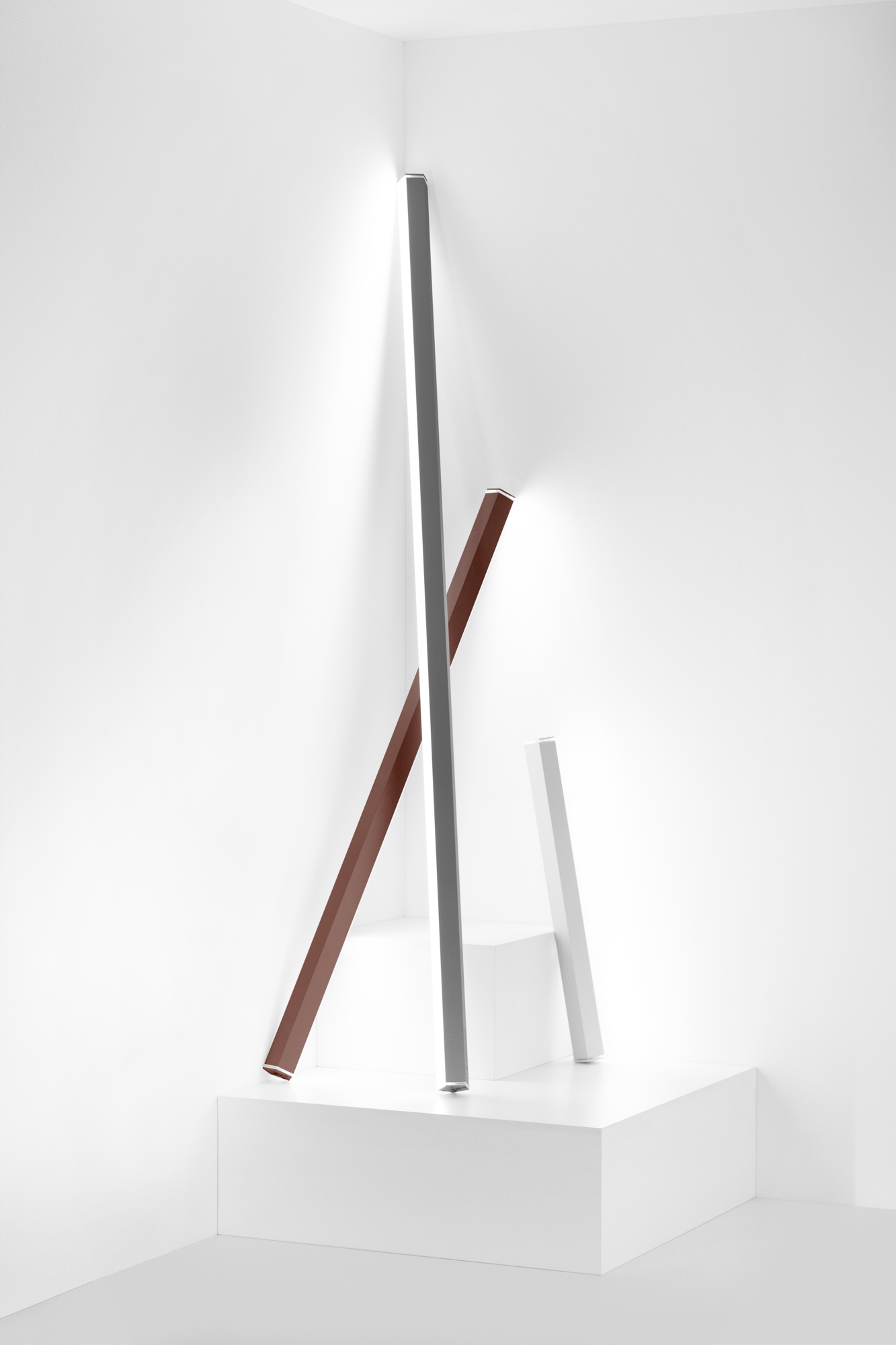 Zafferano oplaadbare lichtstaaf Pencil L antraciet