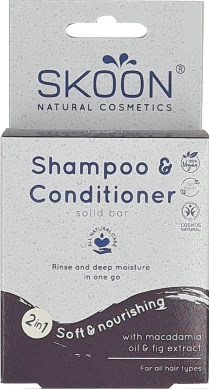 skoon Solid Shampoo & Conditioner 2 in 1 90 Gram