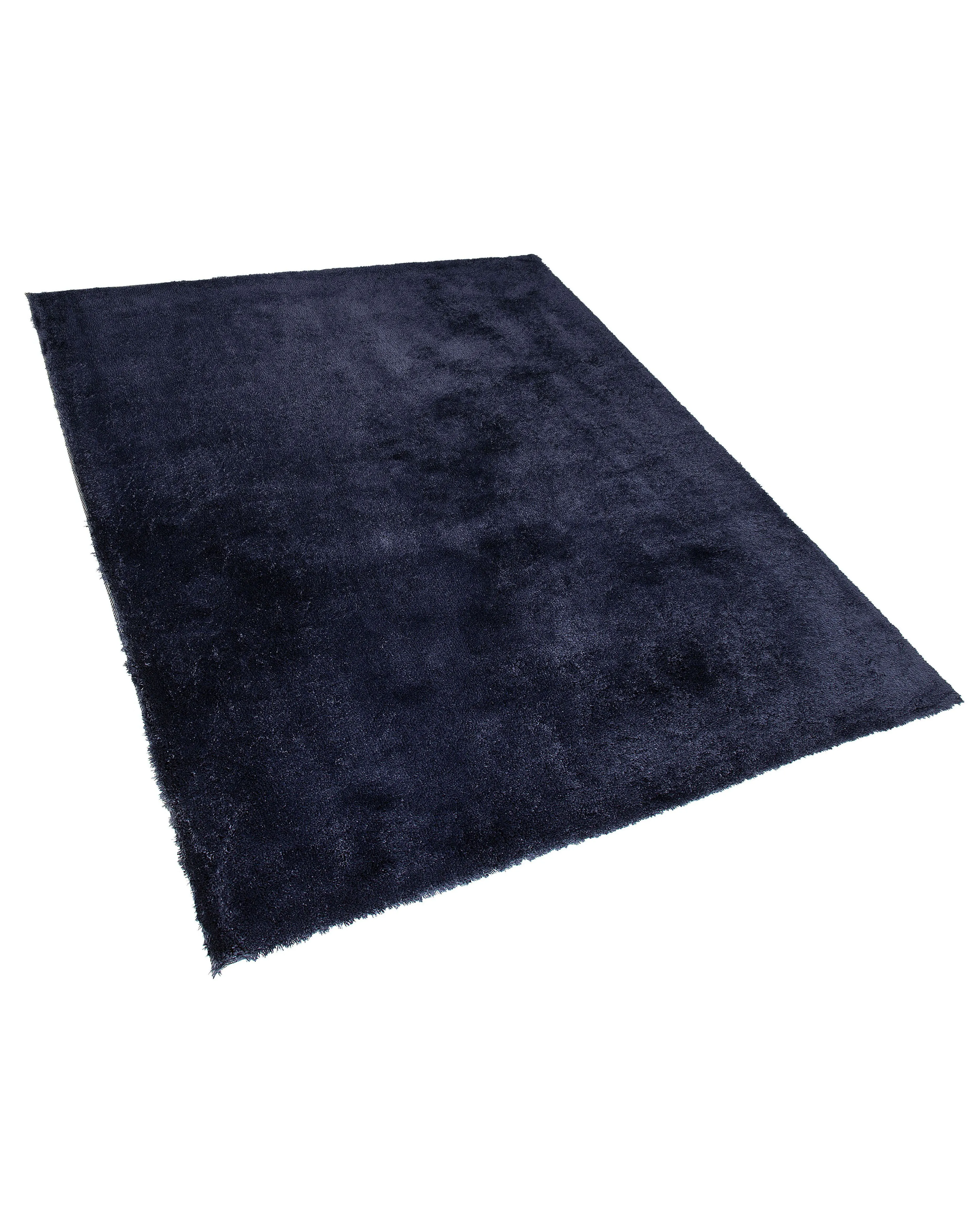 Hoogpoligvloerkleed EVREN Donkerblauw 160 x 230 cm