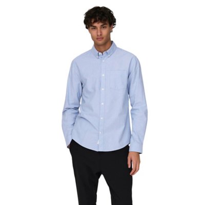 Chemise à manches longues homme Onsneil Life Organic Oxford Shir ONLY AND SONS