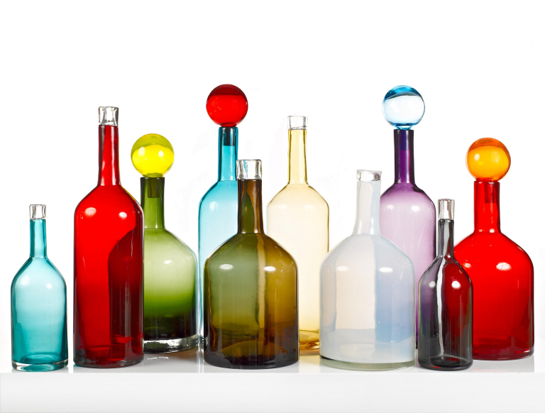 POLSPOTTEN Bubbles & bottles karaf set van 4