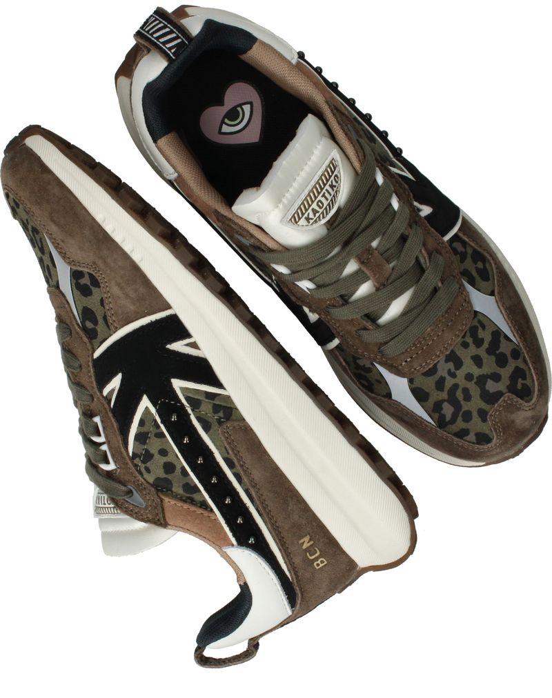 Kaotiko Detroit Glam Sneakers Groen Dames