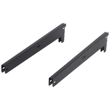 Duraline rail 100 cm zwart t.b.v. Duraline opbergsysteem hangend