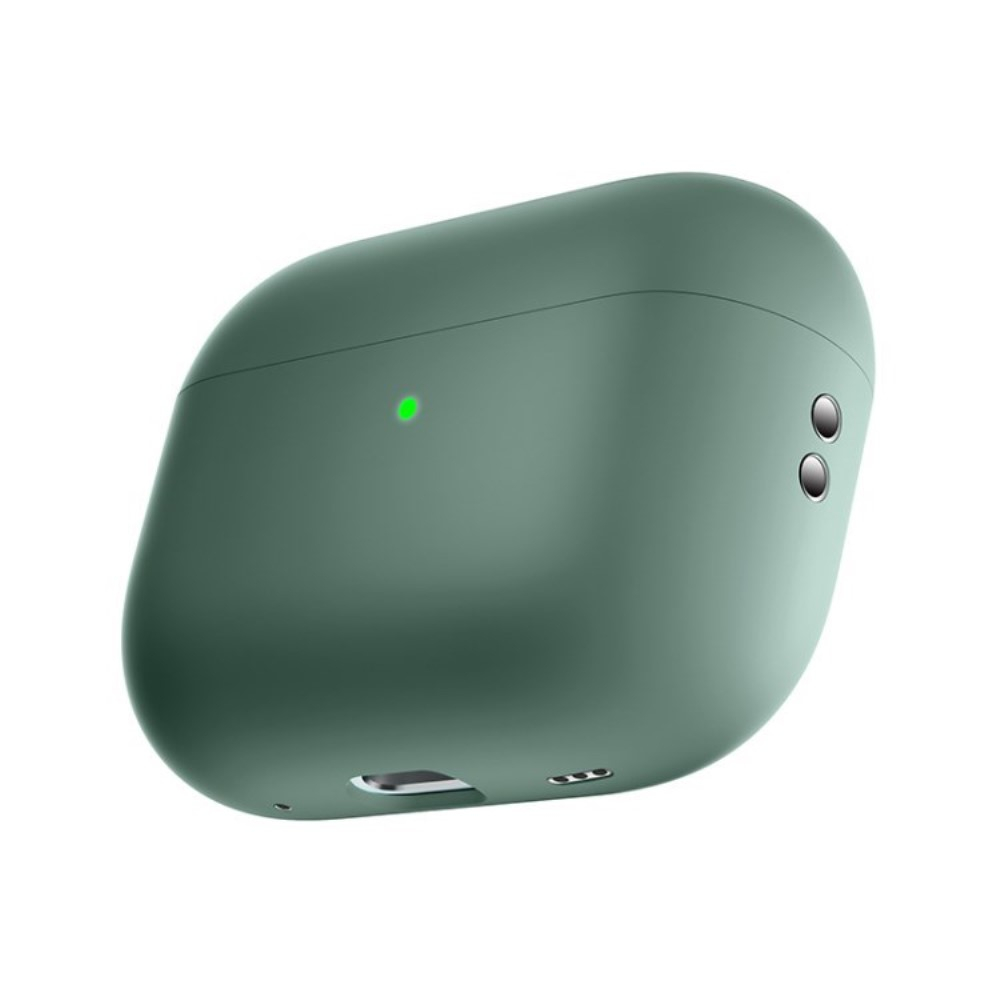 AirPods Pro 2 / AirPods Pro Silikon Case Schutzhülle Abdeckung - Dunkelgrün (Matt)