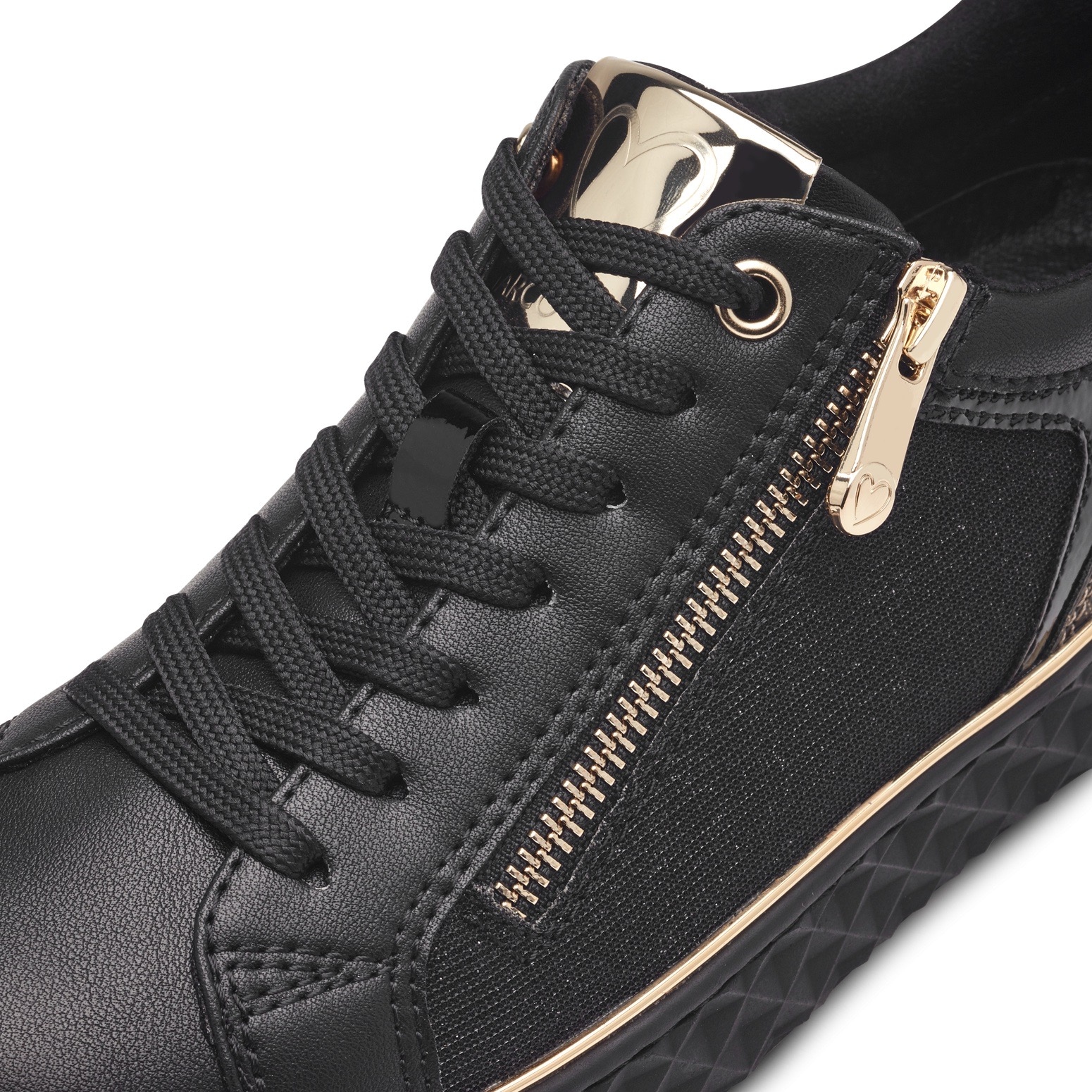 MARCO TOZZI Plateausneaker  , Freizeitschuh, Halbschuh, Schnürschuh mit seitlichem Reissverschluss