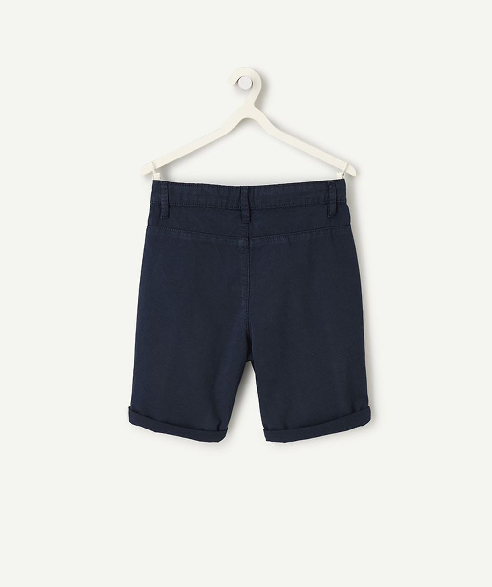 bermuda chino garçon bleu marine